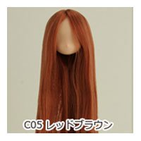 オビツ11センチボディ用植毛ヘッド11-01/ナチュラル レッドブラウン11HD-D01NC05