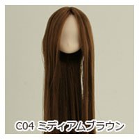 オビツ11センチボディ用植毛ヘッド11-01/ホワイティ ミディアムブラウン11HD-D01WC04