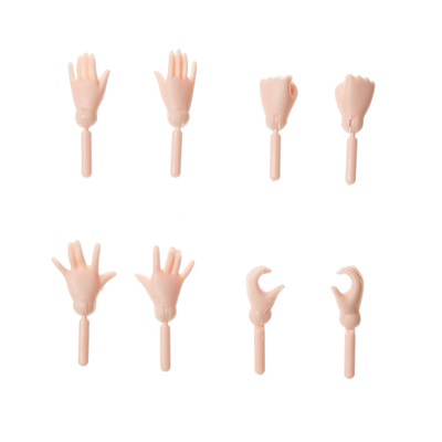 オビツ21/23ｃｍ用手4種セット/ナチュラル23RP-F01N-23