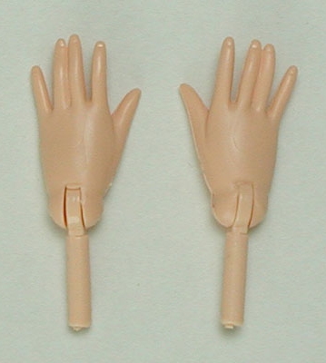 オビツ27センチ用開き手左右1組セット/ナチュラル27RP-F01N-23