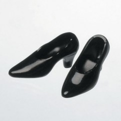 オビツ23・25・27センチ用ハイヒール 黒 2足入り27SH-F001B