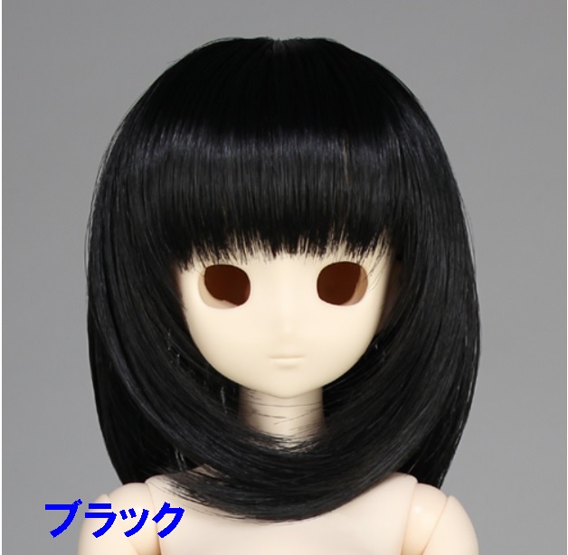 オビツウィッグ『新セミロング』8～9inch ブラック 50WG-L02-BK