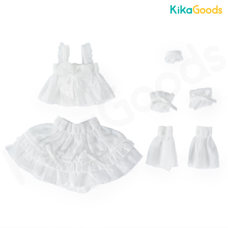 Sugar 100% シリーズ パジャマ / Sugar 100% Series White Pajamas 1/12 BJD Clothing Set