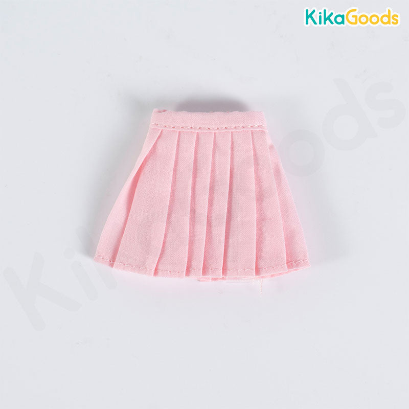 ものづくりのこころ MEKI サイズ プリーツスカート ピンク