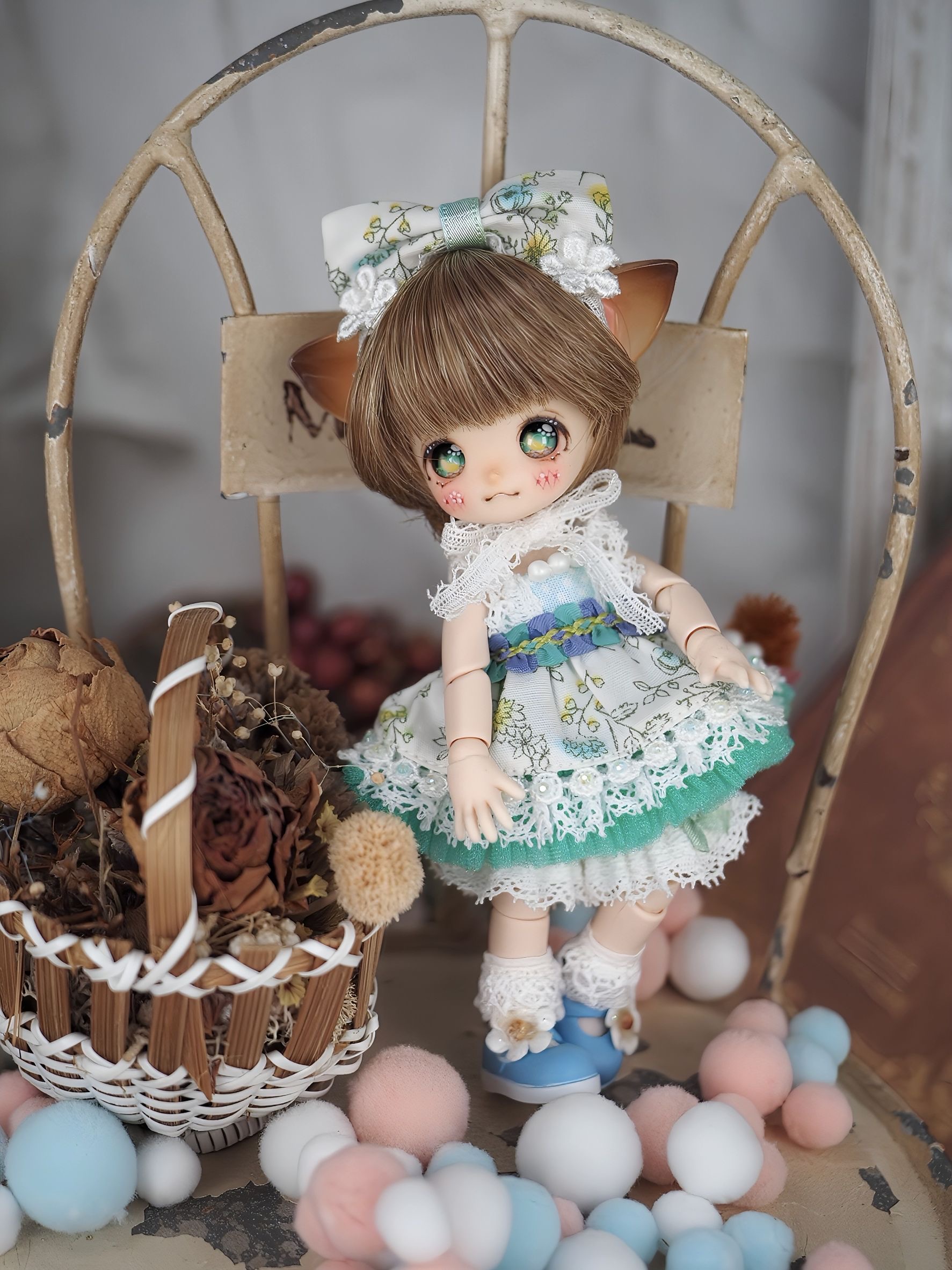 花かごの小部屋 BlueRoseGarden  Anneヘッド夏を先取りにゃ BGN