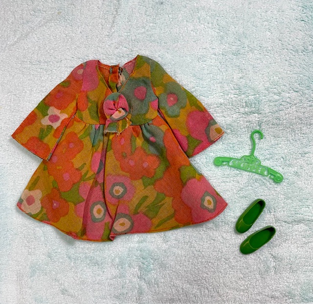 IB1403 ヴィンテージ Barbie Flower Womar  ワンピース  A / フラワーウーマー  ドレスA