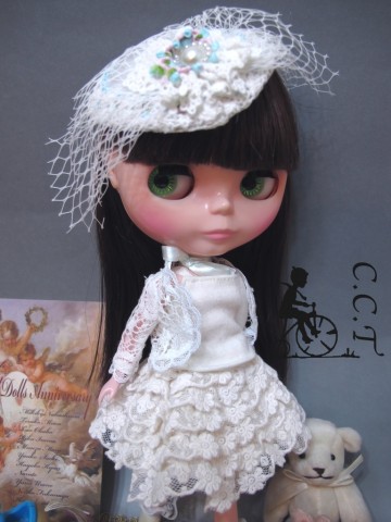 CCT レースカーデ付き ドレスセット c584