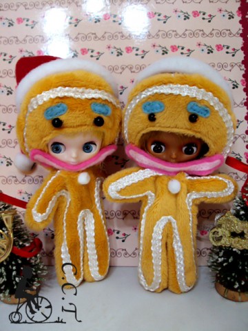 CCTプチブライスサイズ ジンジャーブレッドドレスcp104