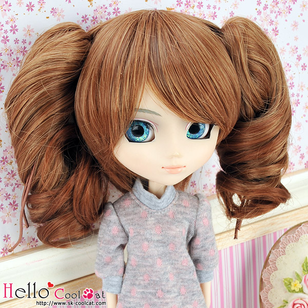 【HT-GL2226】8.0~9.5" HP Wigs w／Hair Pin # Brown10252