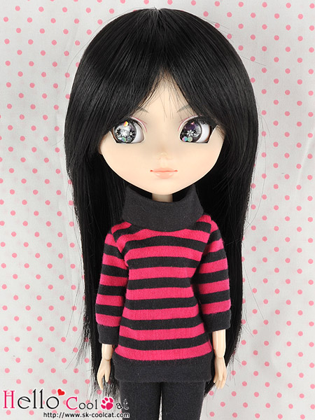 8～9.5インチCC耐熱ウィッグストレートショートブラックHT-1516SBL