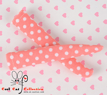 CC ブライス・プーリップサイズ ニーソックスKS-90ライトコーラル+ドット