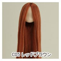 オビツ11センチボディ用植毛ヘッド11-01/ホワイティ レッドブラウン11HD-D01WC05