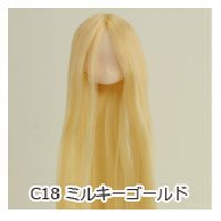オビツ11センチボディ用植毛ヘッド11-01/ホワイティ ミルキーゴールド11HD-D01WC18