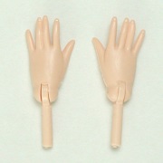オビツ27センチ用開き手左右1組セット/ホワイティ27RP-F01W-23