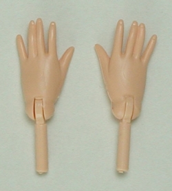 オビツ27センチ用開き手左右1組セット/ナチュラル27RP-F01N-23