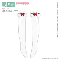 45 レースリボンニーハイソックス FFC044-CHW