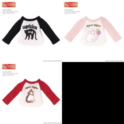 1/12 にゃんこラグランTシャツ PIC330