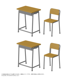 1/6 学校の机と椅子 AZP001-SDC
