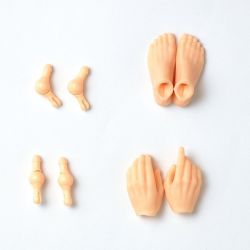 PetWORKS 六分の一男子図鑑　手先・足先セット（アイボリーベージュ）