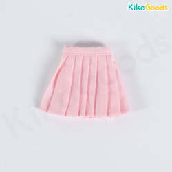 ものづくりのこころ MEKI サイズ プリーツスカート ピンク