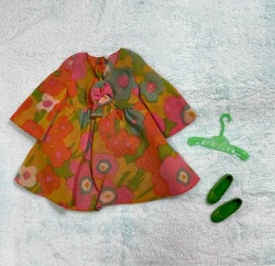 IB1403 ヴィンテージ Barbie Flower Womar  ワンピース  A / フラワーウーマー  ドレスA