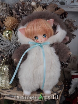 花かごの小部屋 Larimar Petitちゃん ハムスターにゃん（ベージュ）