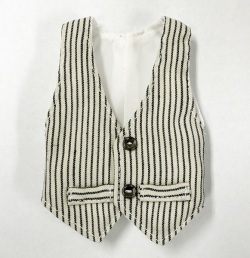 HS 白系ストライプベスト/イスルサイズ