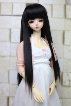 DOLKオリジナル9～10インチウィッグ BK-L0021D(Black)