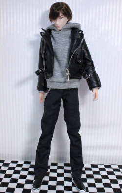 HS ライダースジャケット【1/6男子図鑑】[dn001]