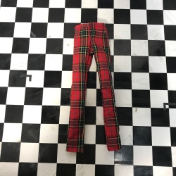 HS タイトストレートパンツ/赤チェック 【1/6男子図鑑】[dn004]