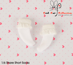 CCブライス・プーリップサイズ アンクルソックスホワイトKS-A03