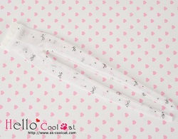 coolcat ブライス、DALサイズ リボン柄ストッキングBP-75Nホワイト