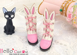 CC かわいいうさ耳付ブーツ ディープピンク24-4