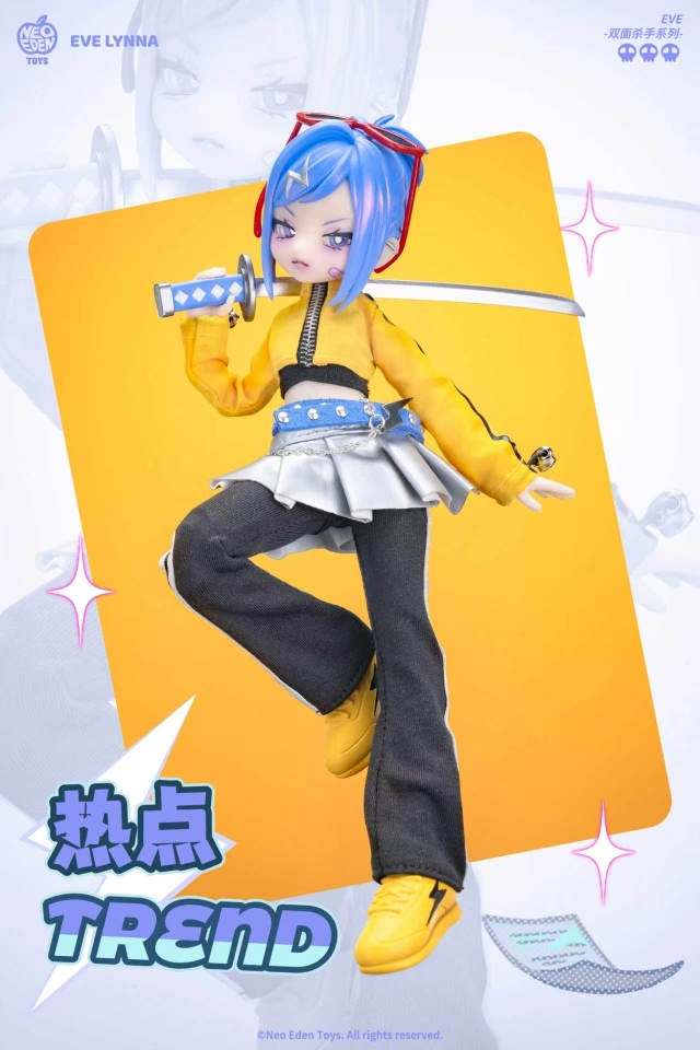 NEO EDEN TOYS Eve lynna 双面の殺し屋シリーズ トレーディングドール