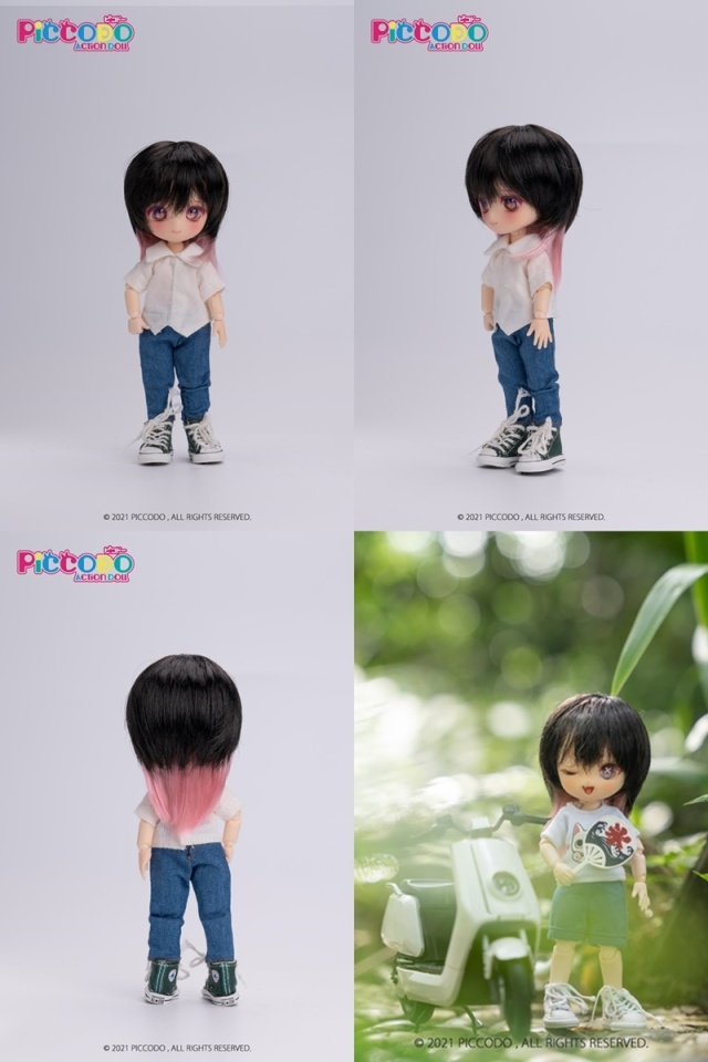 4.5～5インチ PICCODO ドール用ウィッグ マレット