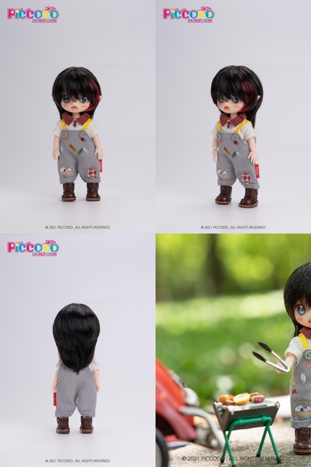 4.5～5インチ PICCODO ドール用ウィッグ マレット