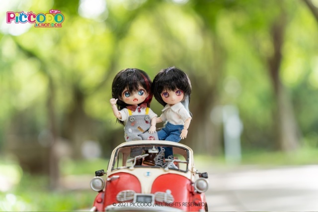 4.5～5インチ PICCODO ドール用ウィッグ マレット