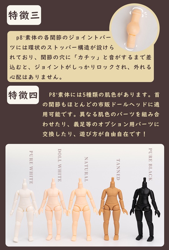 PICCODO BODY8 PLUS デフォルメドールボディ PIC-D003