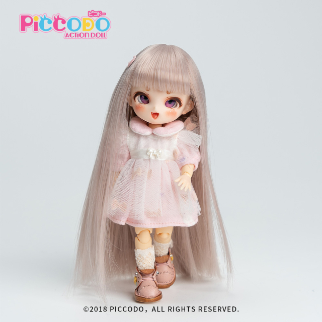 ウィッグ　5点セット ドール パーツ 『ドール用ウィッグ ミディアムロール 4～5インチ