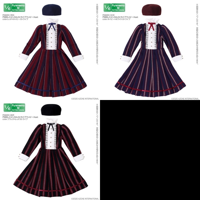PNMレジメンタルストライプワンピースset PNM203