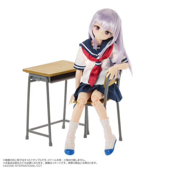 学校の机と椅子 1/6 学校の机と椅子 AZP001-SDC