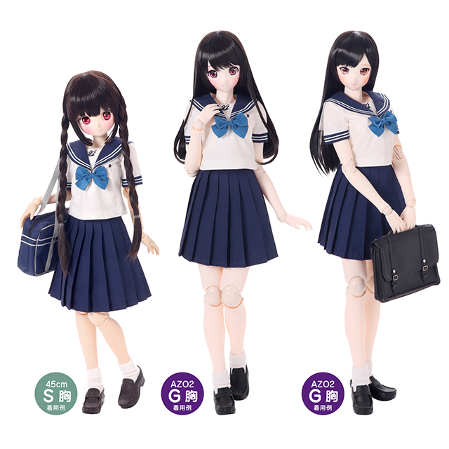 高校　夏制服 Z96 修文女子高校 夏服セーラー服+夏服スカート+ネクタイ/yt2482