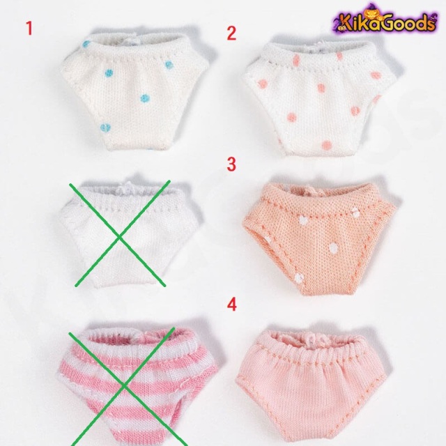 オビツ11ボディ、1/12ドールサイズ パンティ