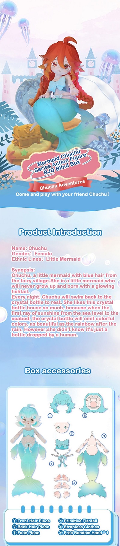 ラッキードール マーメイドチュチュ/ LuckyDoll Mermaid Chuchu Series
