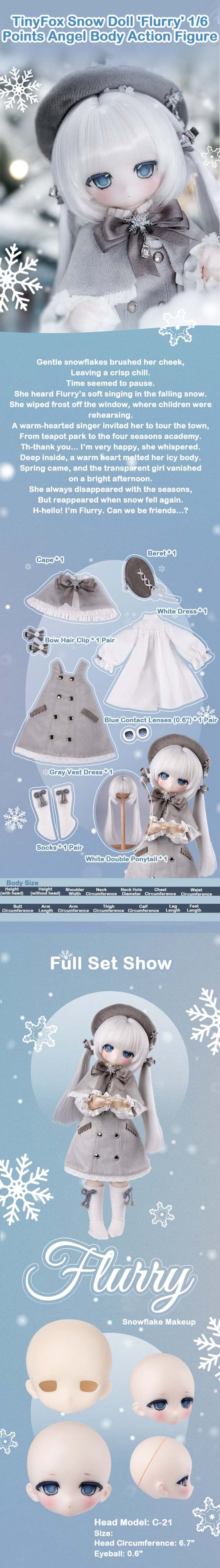 TinyFox フラリー 'Flurry' 1/6 Points Angel Body Action