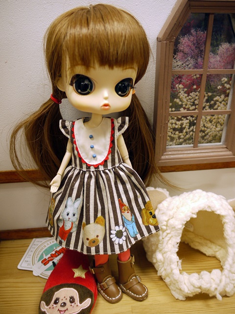 ミ*ユ様 コヤンイサムチョン　ヌビキルトうさちゃんフリルチューリップバッグ　ジョ m*e様 コヤンイサムチョン♡若草色×桜色のテディボリちゃんの