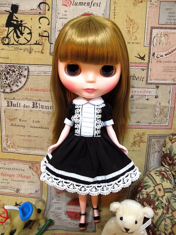 シロクロCAT∞☆LAZY OAF♡∞ドレス XSサイズあり】Emo chaina dress (anier4029)[ヘッドアクセ