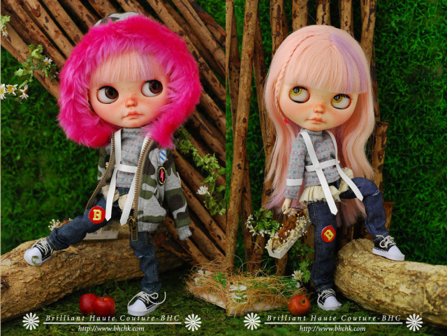 Pullipプーリップ ルナヌード+BHCカモフラージュドレスセット ピンク
