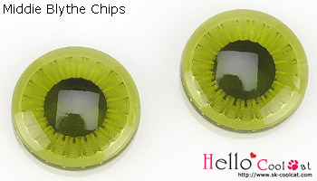 ミディブライス用カラーアイMB-48 オリーブグリーン