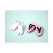 オビツ23・25・27センチ用草履・足袋セット 紫 27SH-F010V